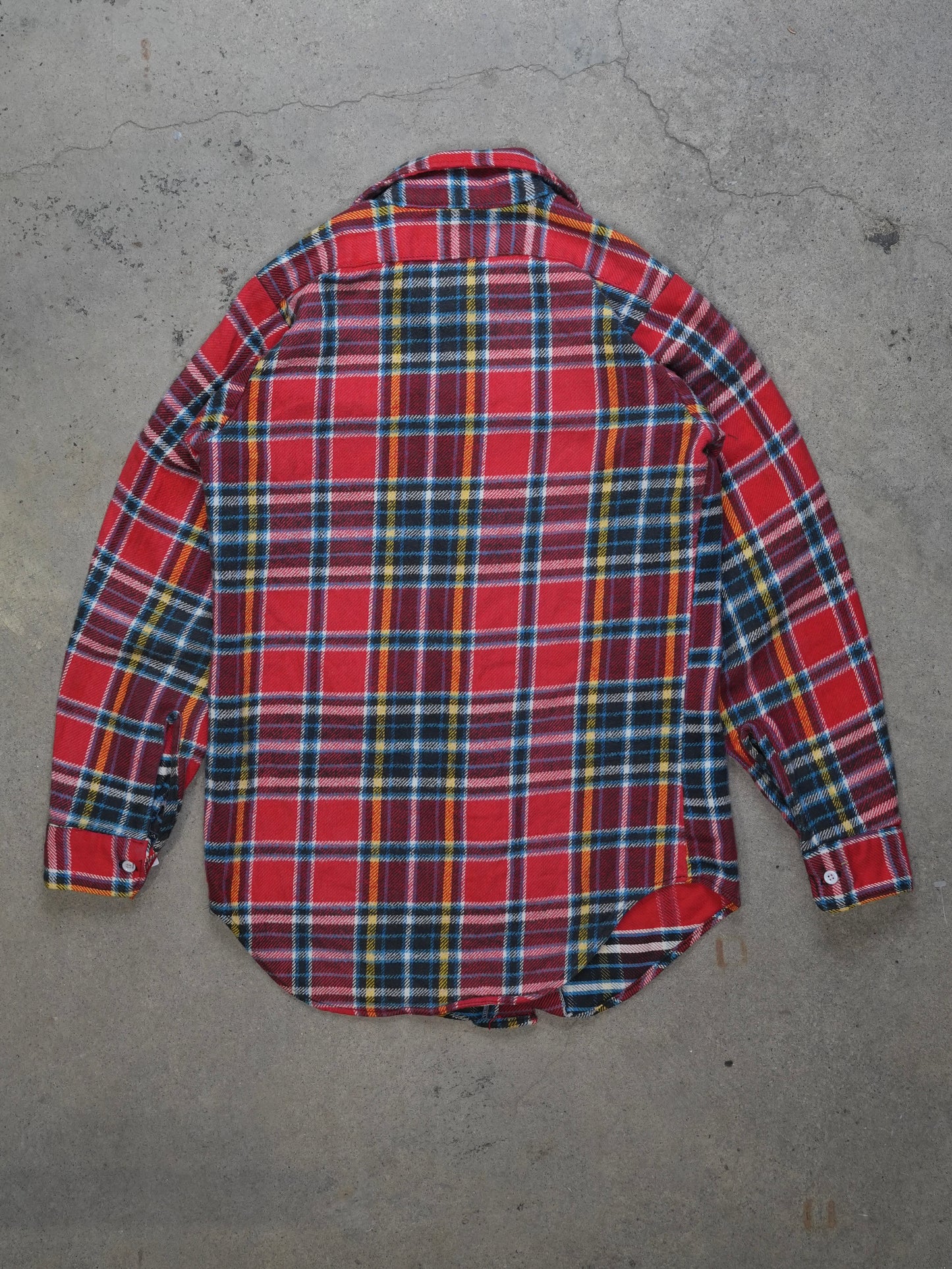 1980S - KEY IMPERIAL PLAID FLANNEL SHIRT