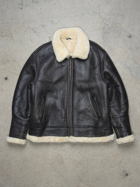 1980S/1990S - OLD HIDE HOUSE SHEARLING B-3 FLIGHT JACKET