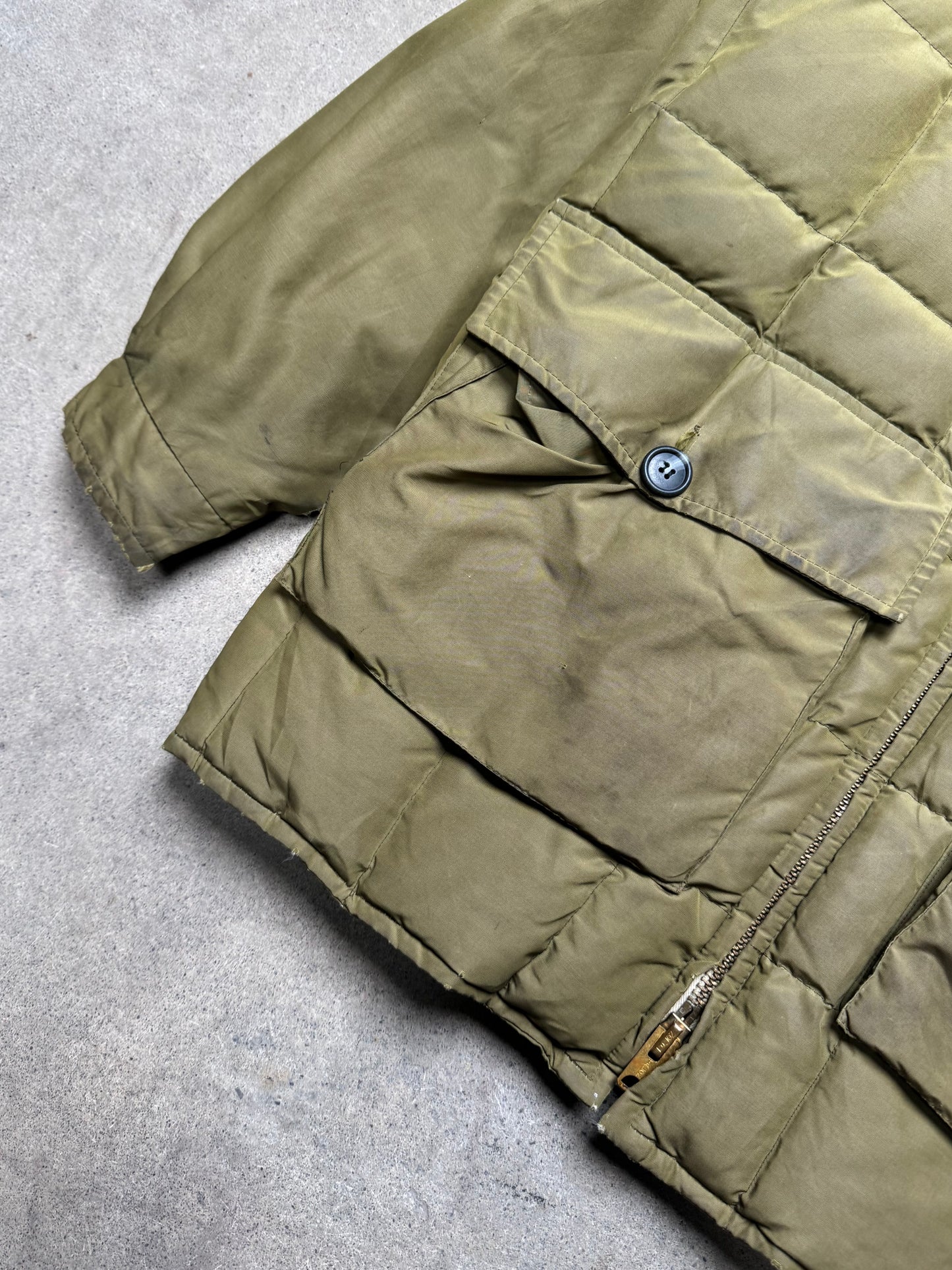 1960S/70S - EDDIE BAUER WAXED DOWN QUILTED JACKET