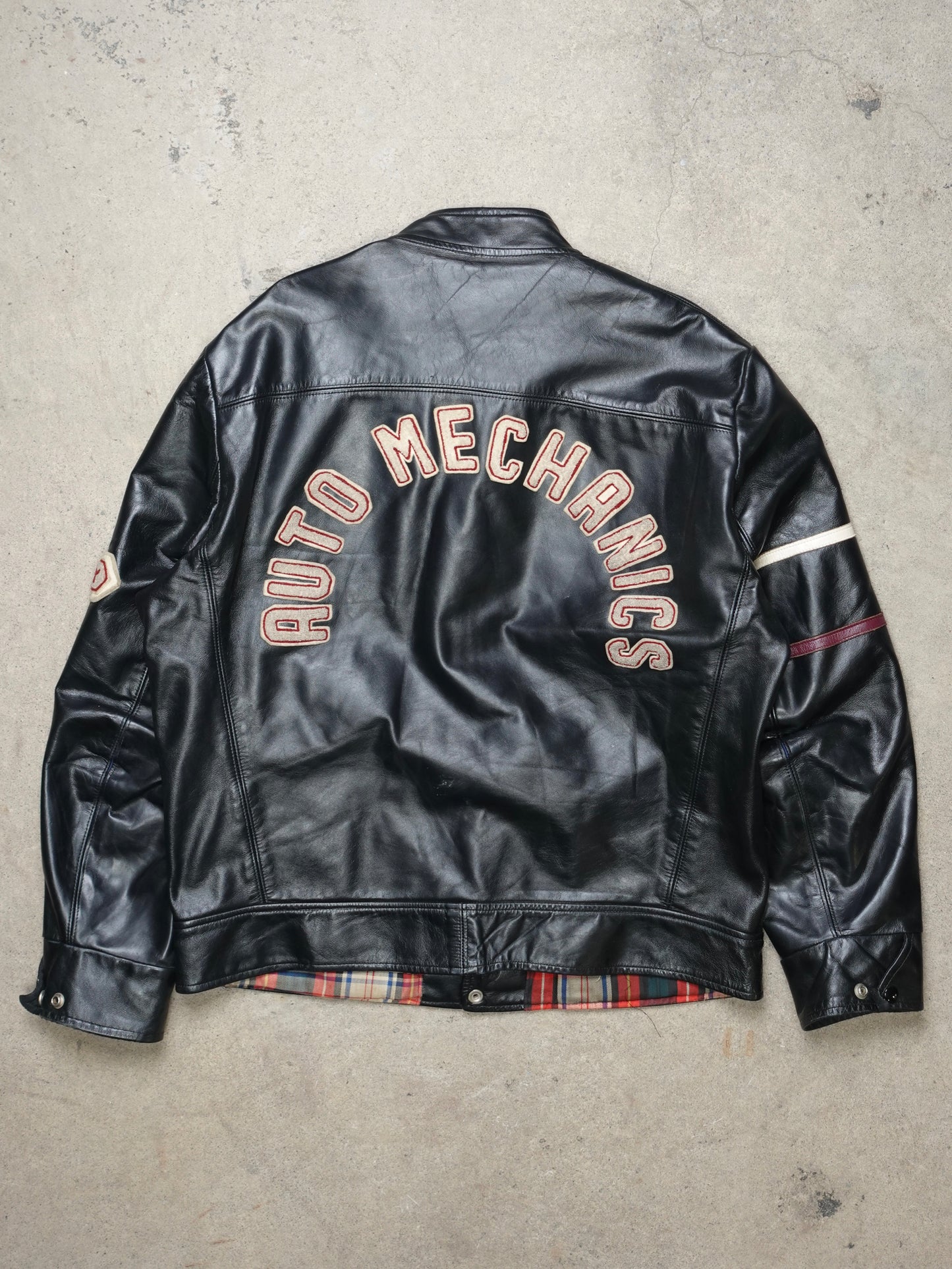 1980S - TORONTO AUTO MECHANIC LEATHER JACKET