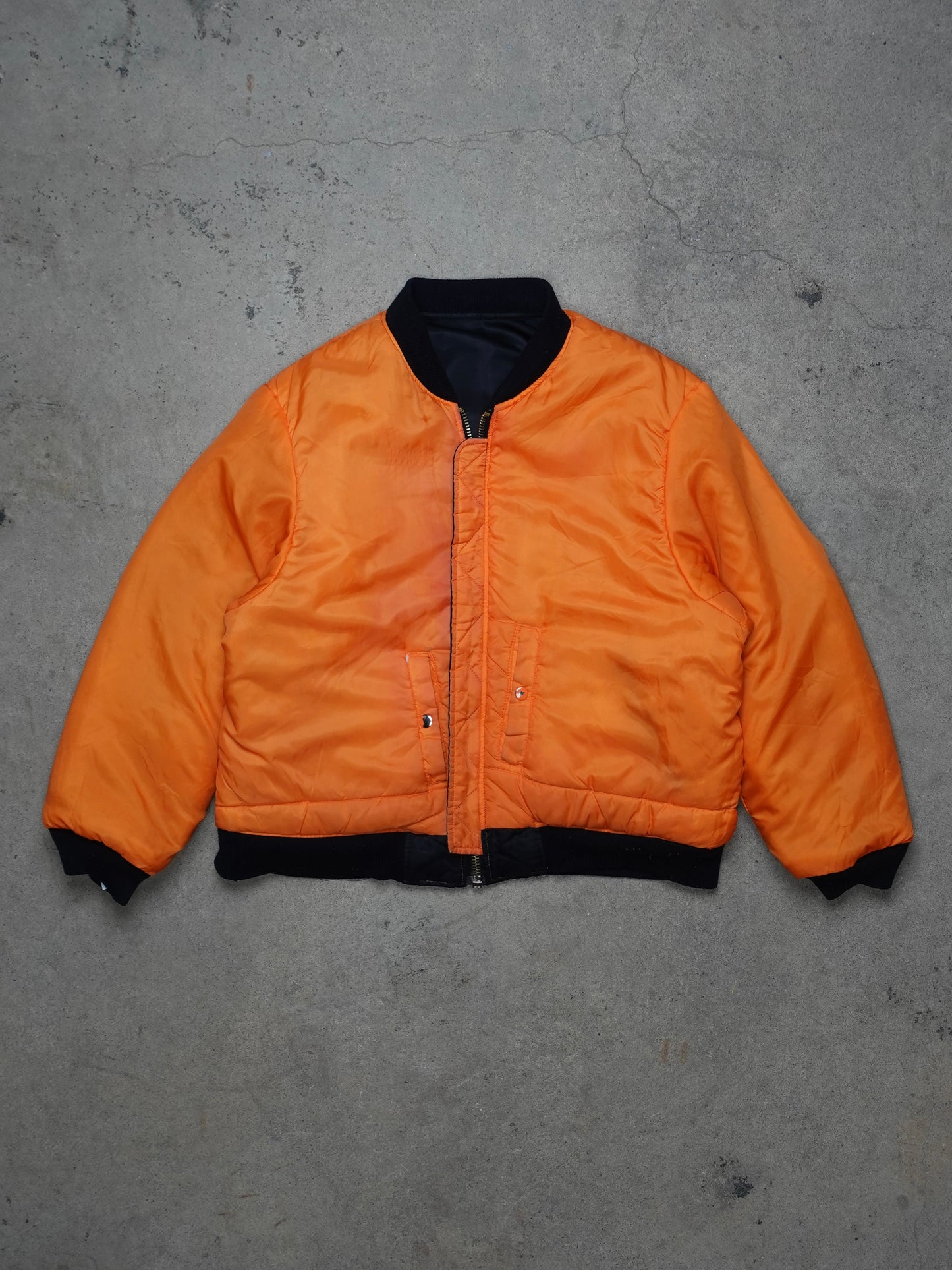 1990S - ALPHA INDUSTRYS USAF REVERSIBLE BOMBER JACKET