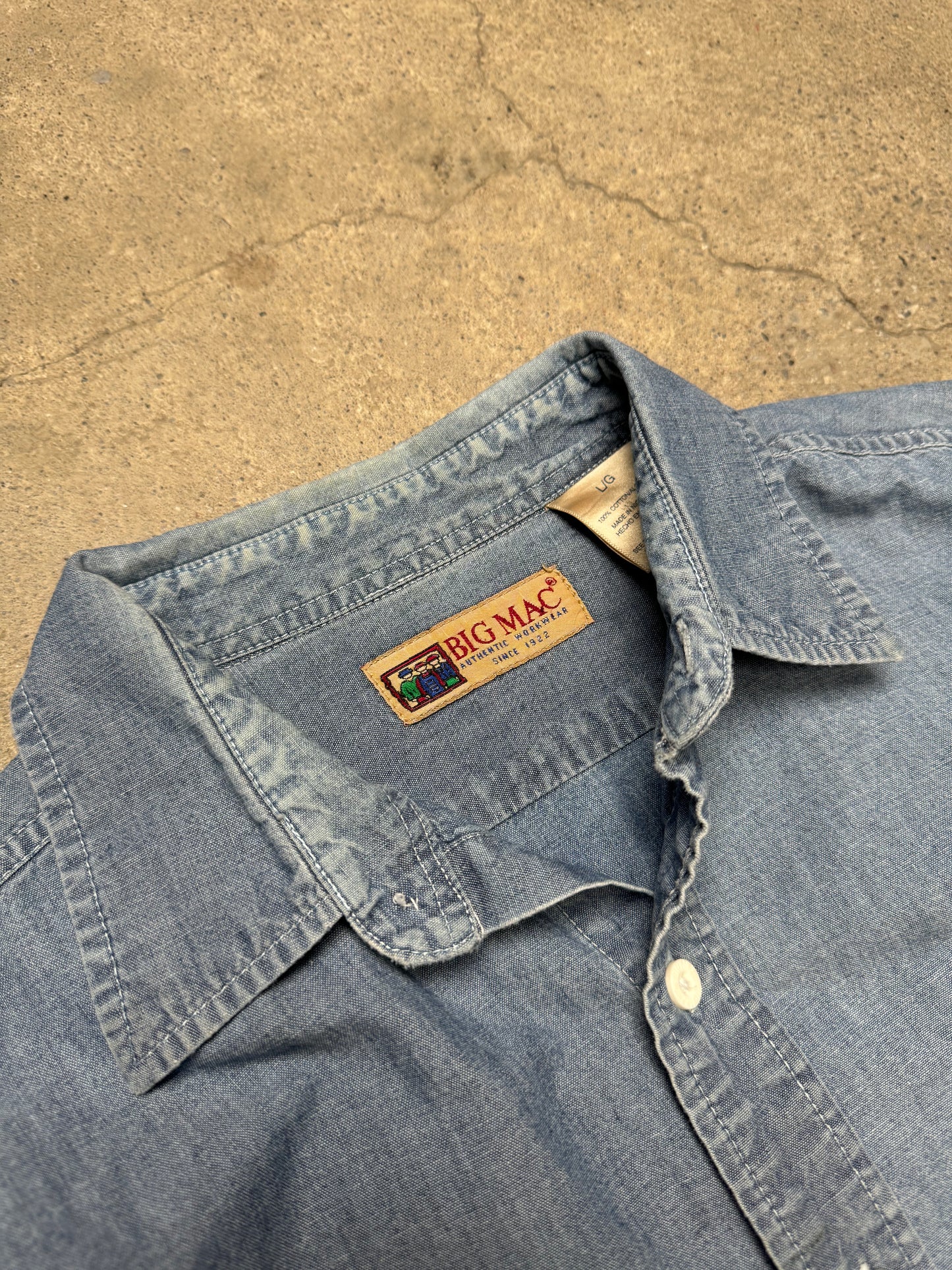 1990S/2000S - BIG MAC CHAMBRAY SHIRT