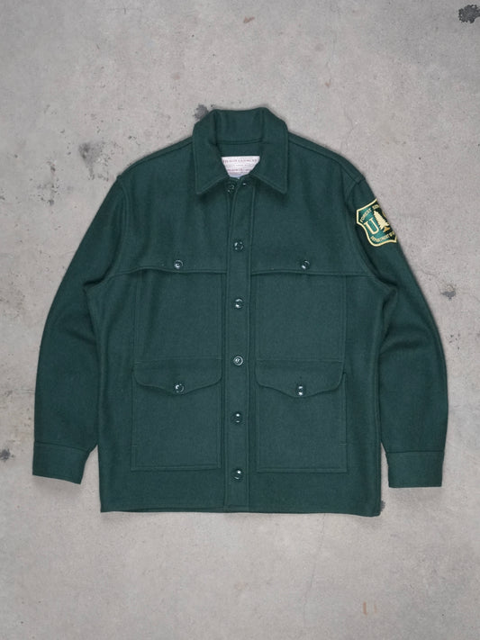 1980S/1990S - FILSON OFFICIAL US FOREST SERVICE UNIFORM WOOL MACKINAW COAT