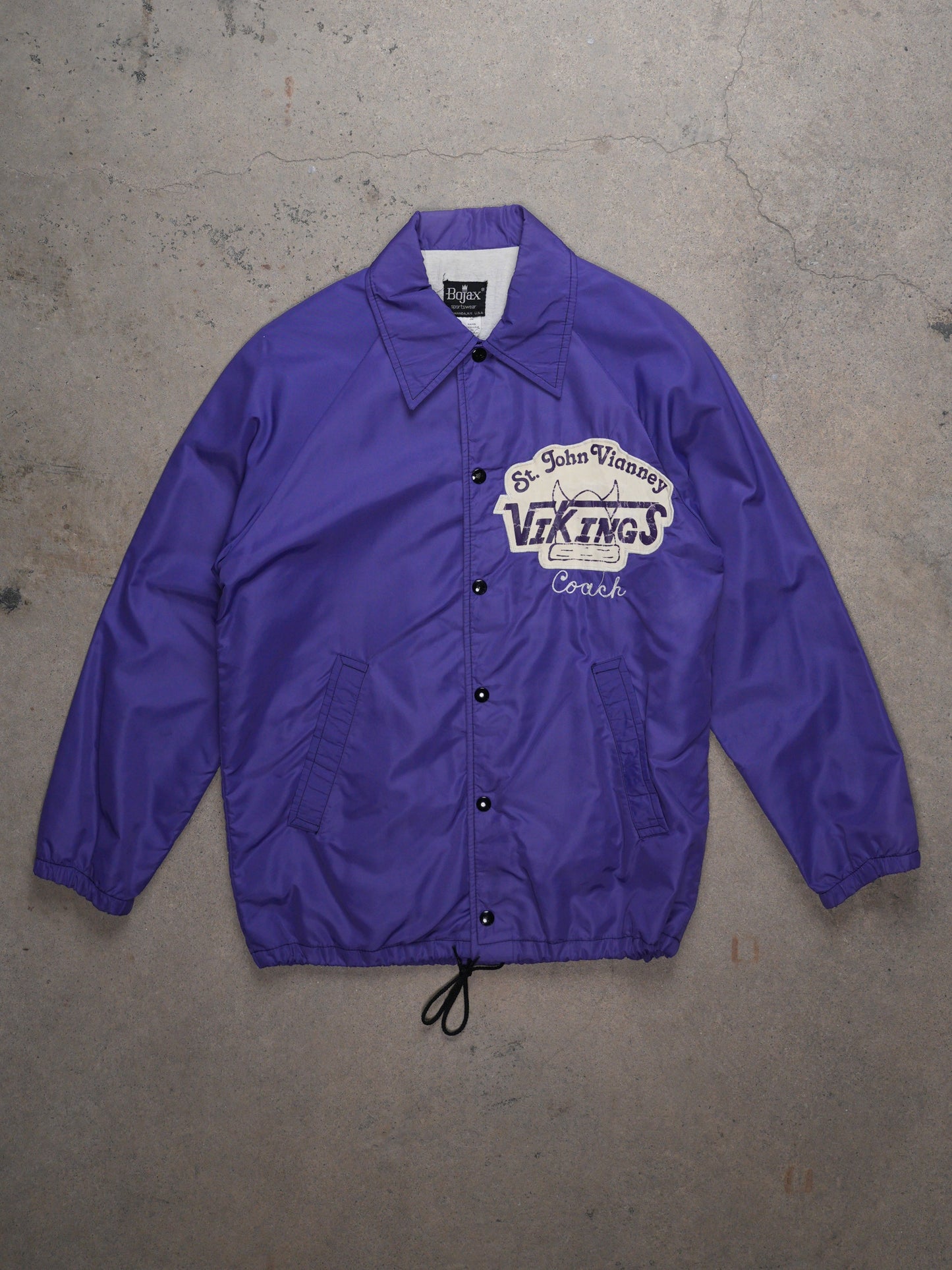 1980S - "VIKINGS" NYLON COACH JACKET