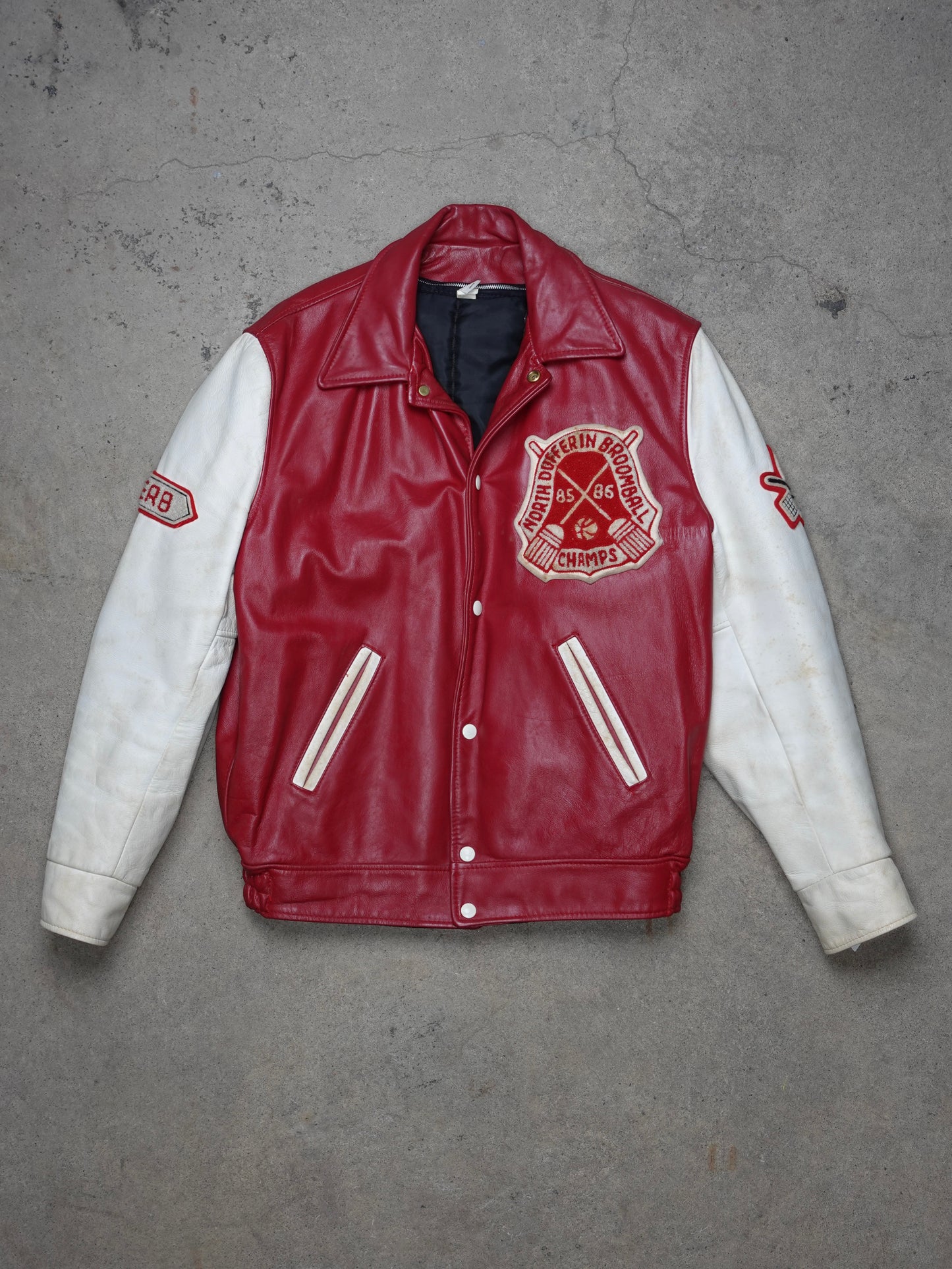 1980S - DUFFERIN BROOMBALL VARSITY JACKET