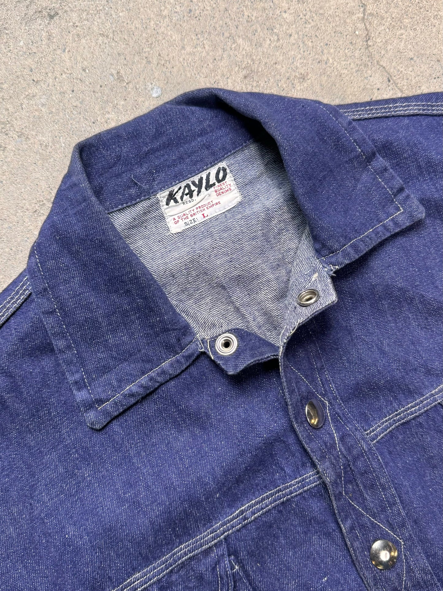 1990S - DENIM JACKET MADE IN BRITISH HONG KONG