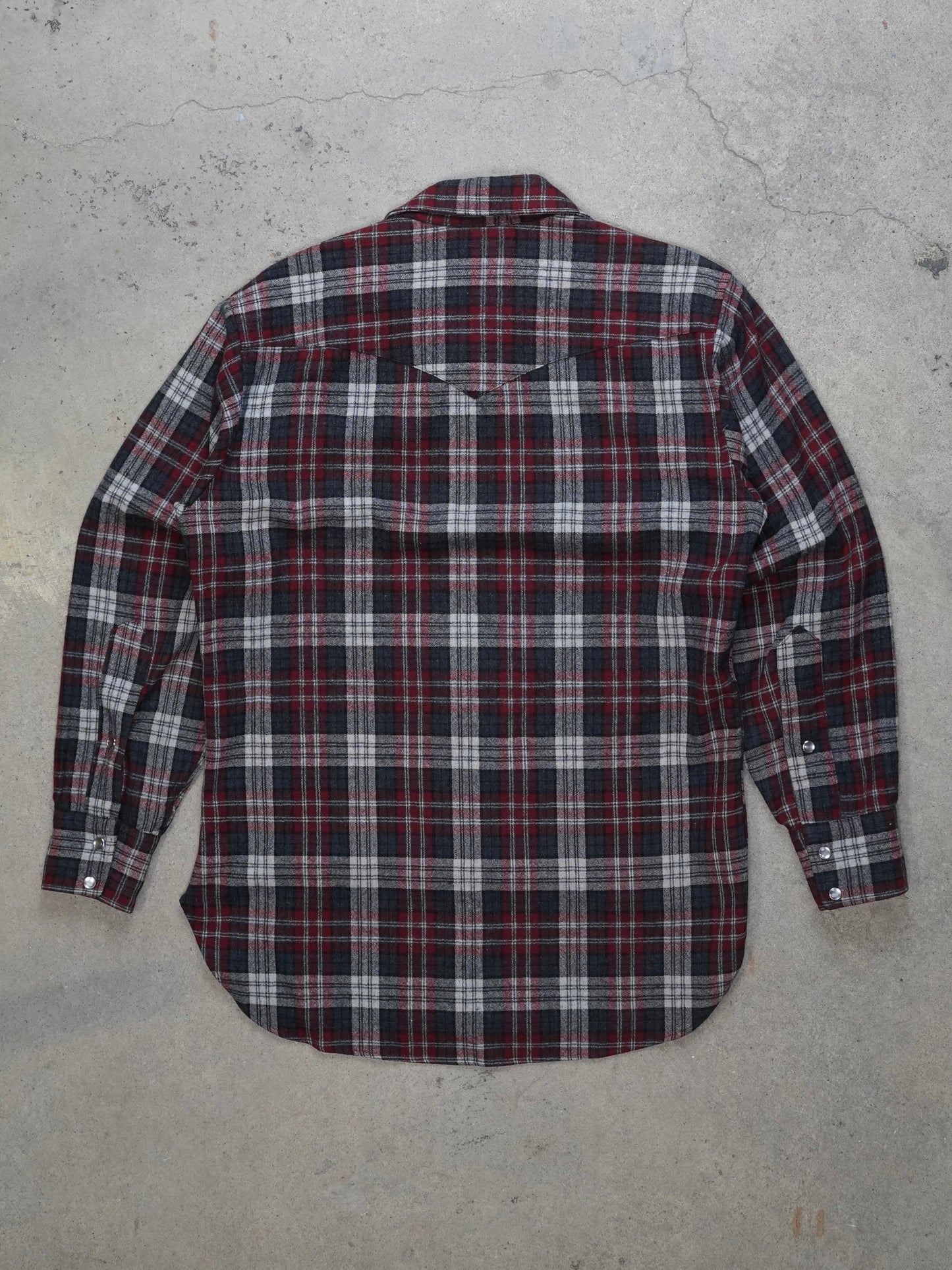 1970S - PENDLETON HIGH GRADE WESTERN WEAR PLAID FLANNEL SHIRT