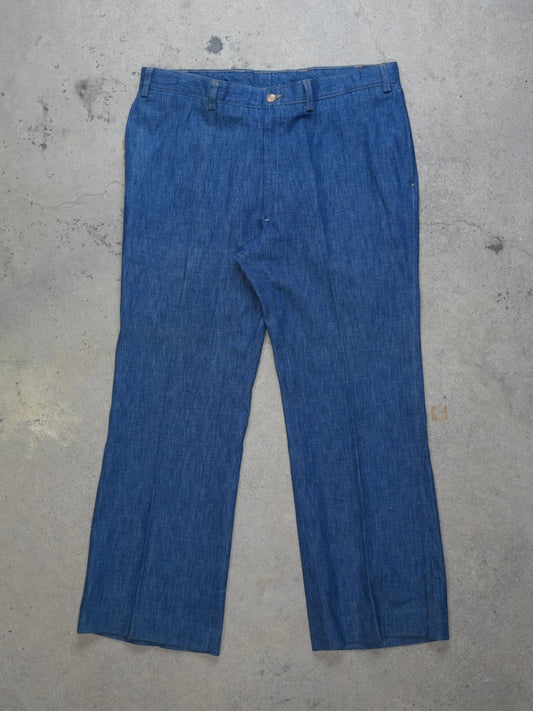 1970S - DENIM BOOT CUT TROUSERS