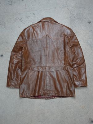 Tip Top Brown Leather Jacket (L)