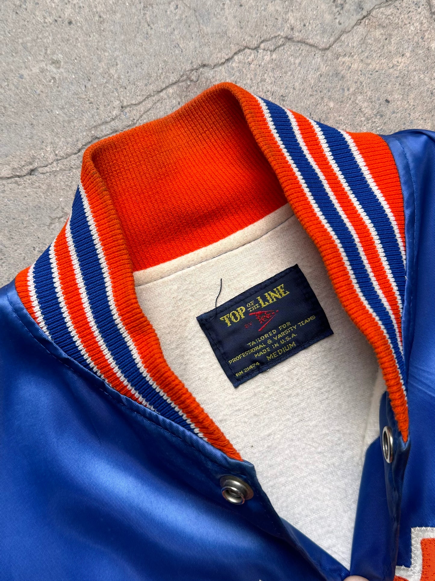 1980S - FLORIDA GATORS SATIN VARSITY BOMBER JACKET