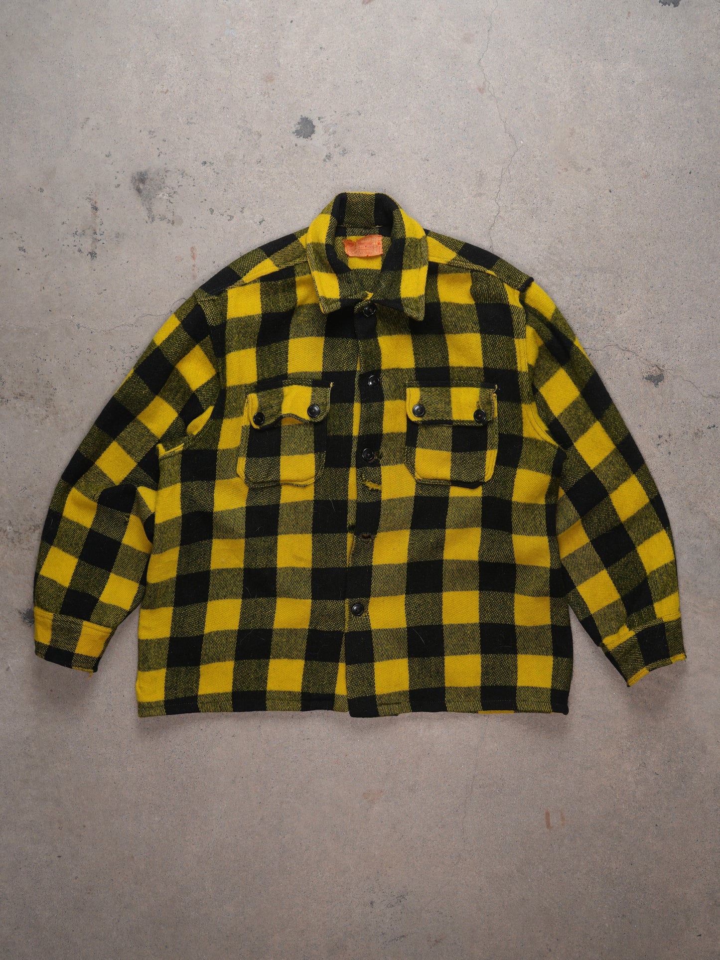 1950S - HUMPHRY CANADA HEAVY WOOL FLANEL OVER SHIRT