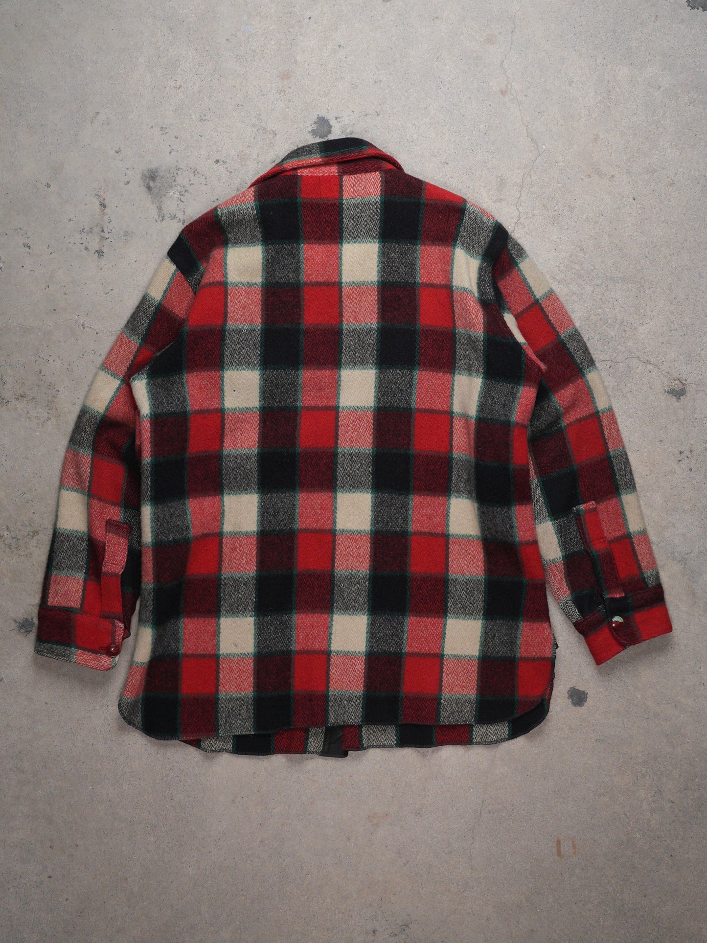 1950S - WOOLICH HEAVY WOOL PLAID SHIRT