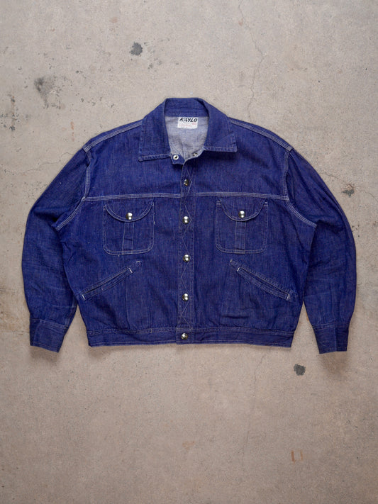 1990S - DENIM JACKET MADE IN BRITISH HONG KONG