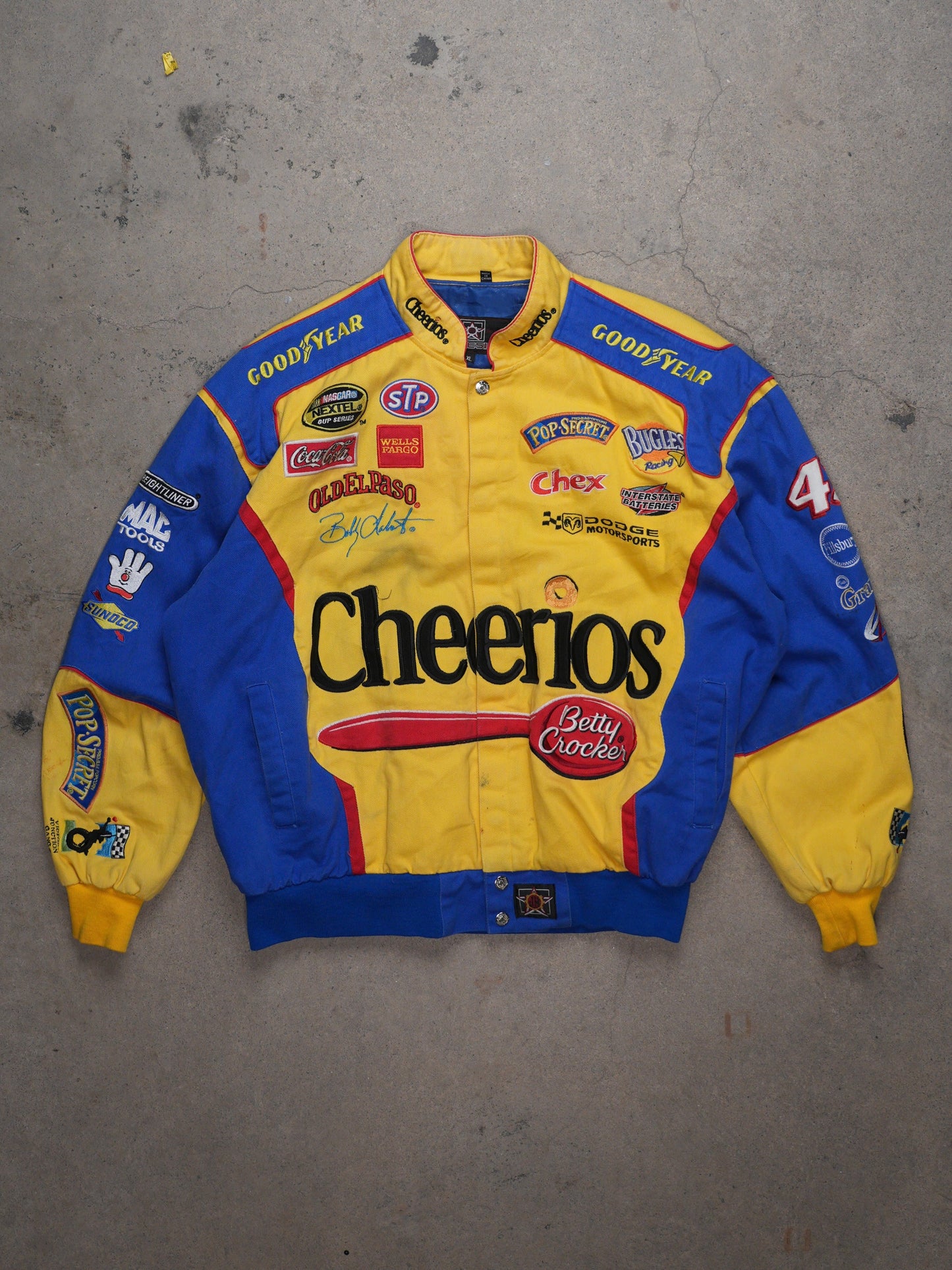 1990S/2000S - CHEERIOS JH DESIGNS NASCAR ADVERTISING JACKET