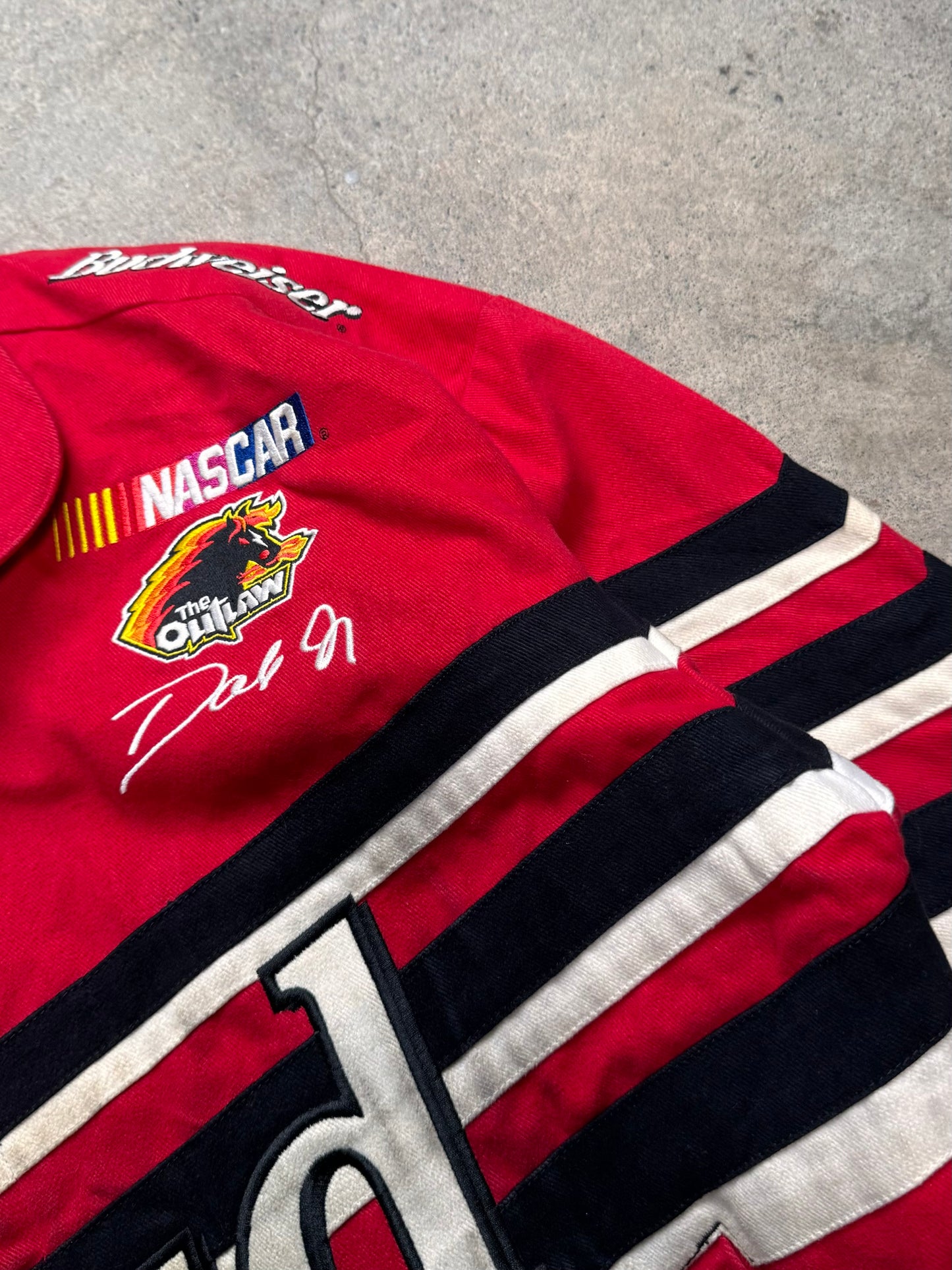 1990S/2000S - BUDWEISER "BUD KING OF BEERS" CHASE NASCAR JACKET