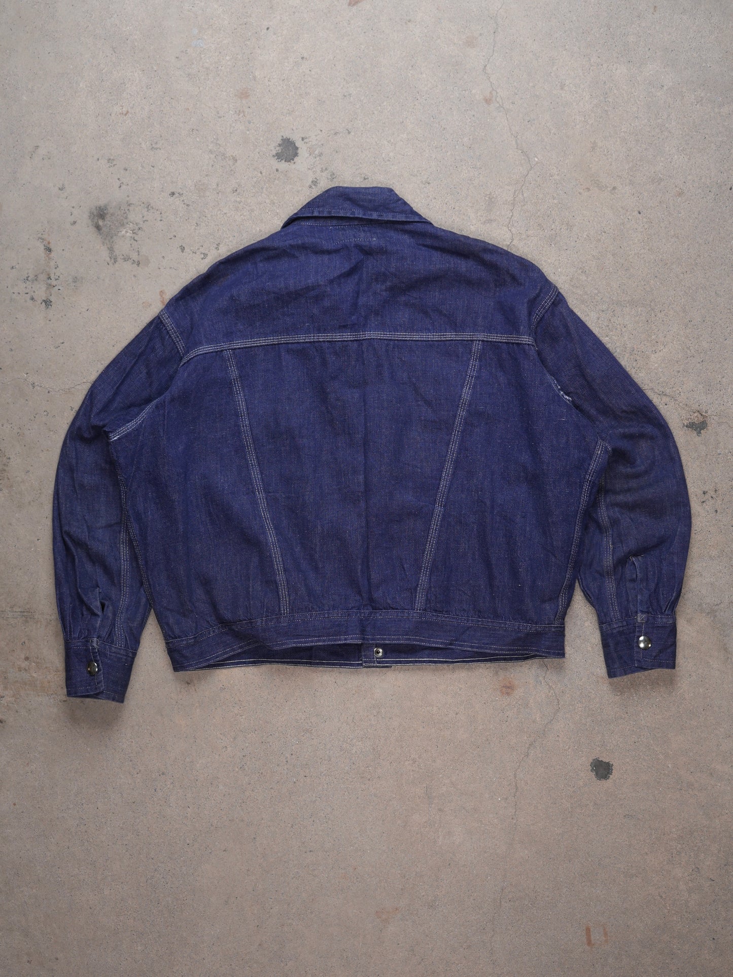 1990S - DENIM JACKET MADE IN BRITISH HONG KONG