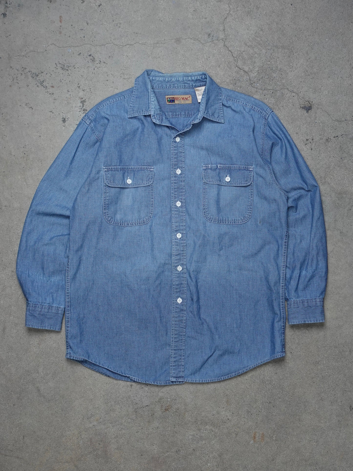 1990S/2000S - BIG MAC CHAMBRAY SHIRT