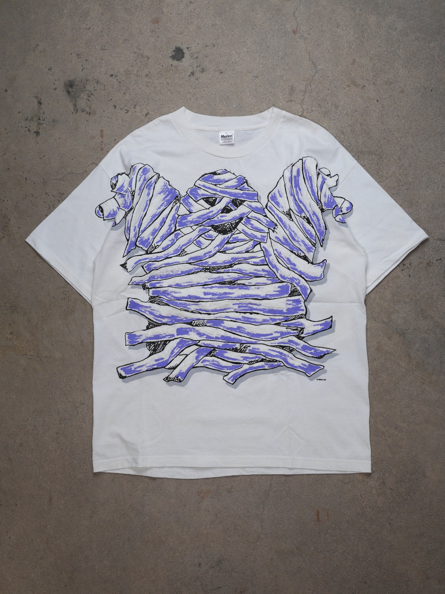 Mizuno 1990S - Graphic Mummy Print T-Shirt (M)