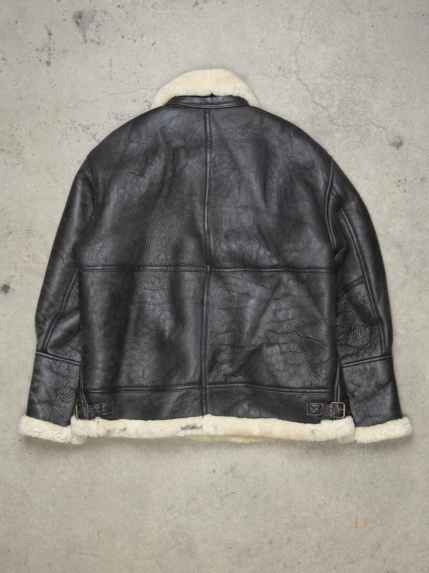 1980S/1990S - OLD HIDE HOUSE SHEARLING B-3 FLIGHT JACKET