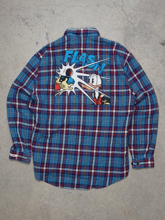 GUCCI X DISNEY PLAID BUTTON UP SHIRT