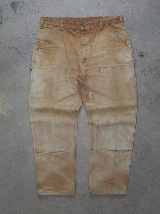 1990S/2000S - CARHARTT DOUBLE KNEE SUN FADED CARPENTER PANTS