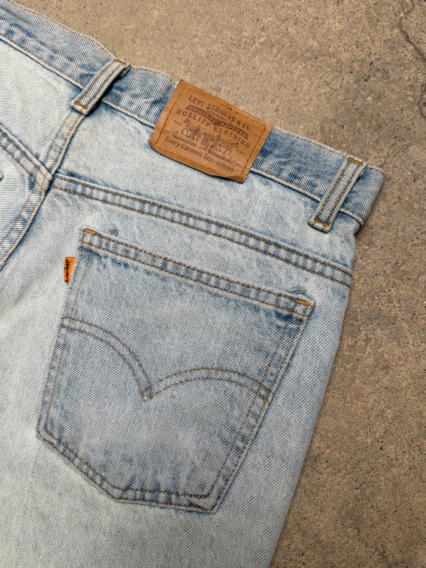 1980S/90S - LEVIS 507 ORANGE TAB DENIM JEANS