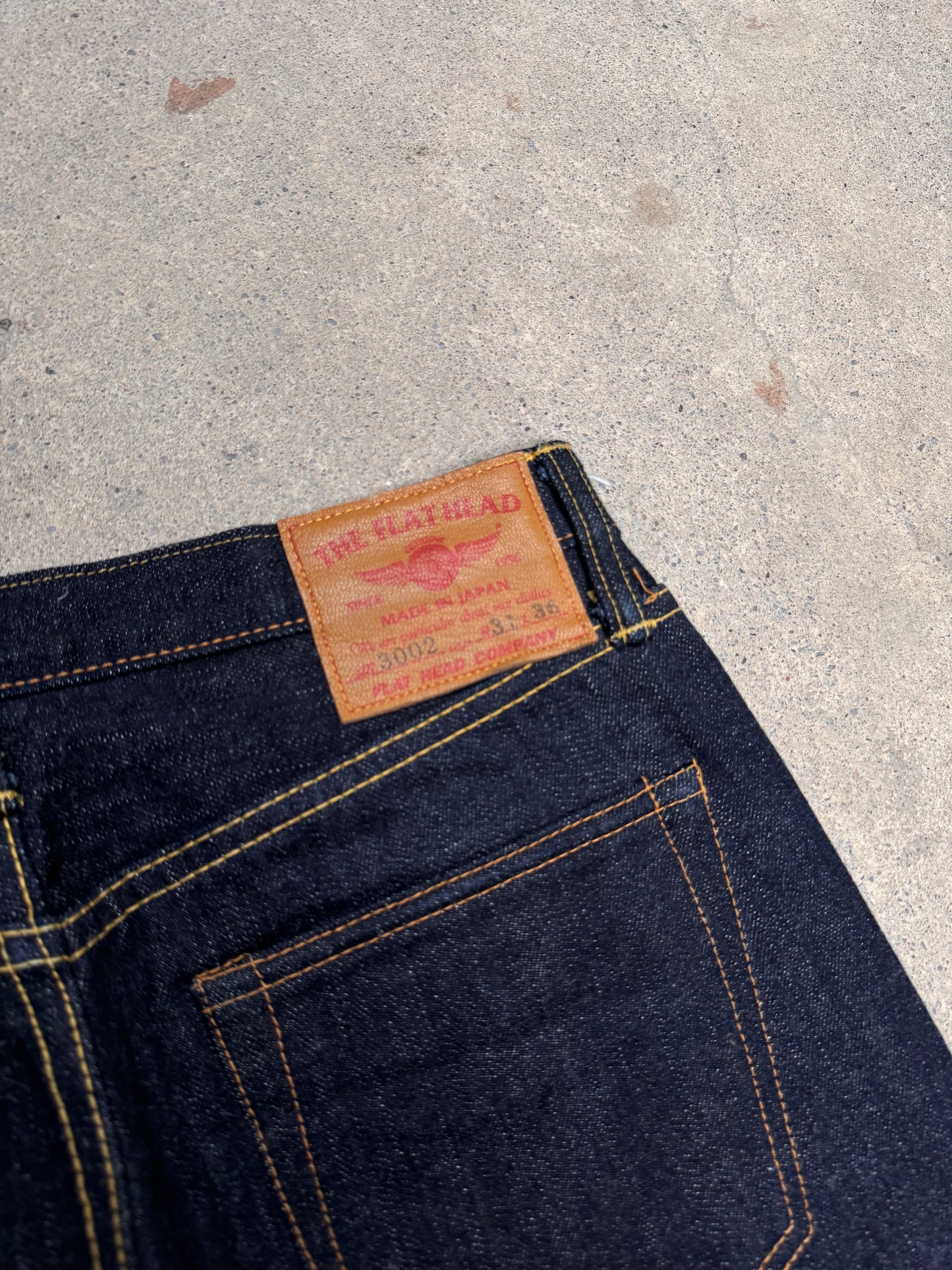 2000S - THE FLAD HEAD 3002 31X36 JAPANESE DENIM JEANS