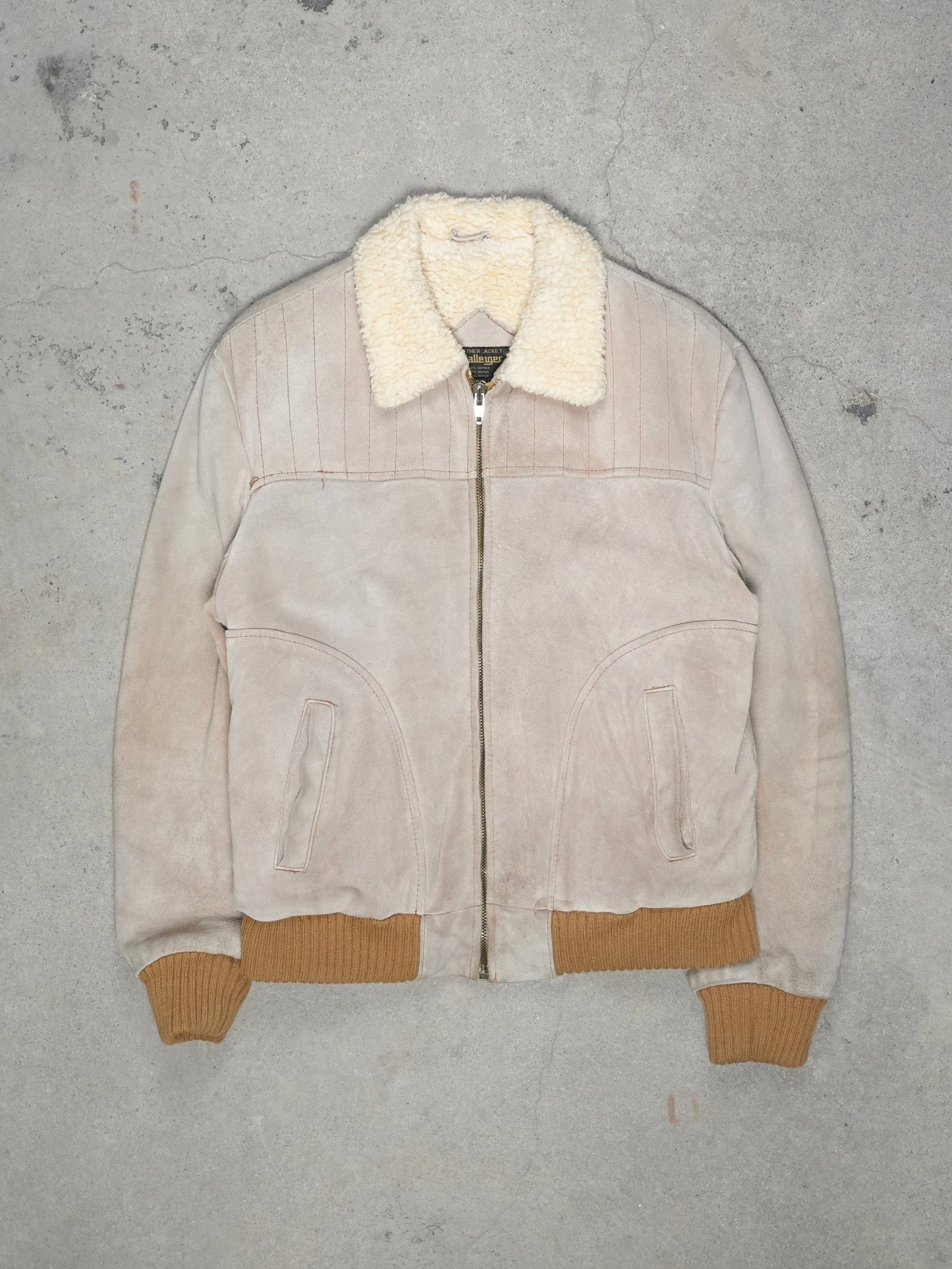 1970S - SUEDE SHEARLING LINED JACKET