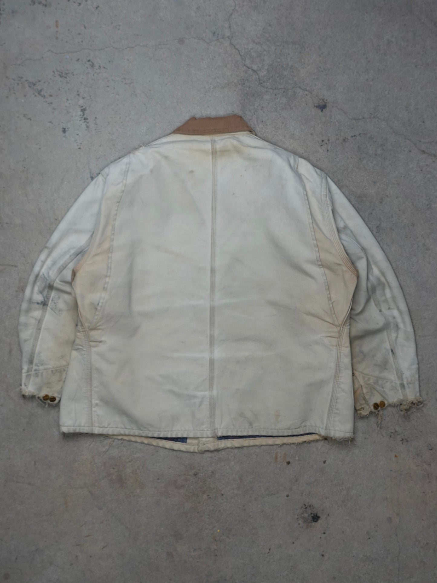 1980S/90S - CARHARTT DUCK CANVAS BLANKET LINED CHORE JACKET