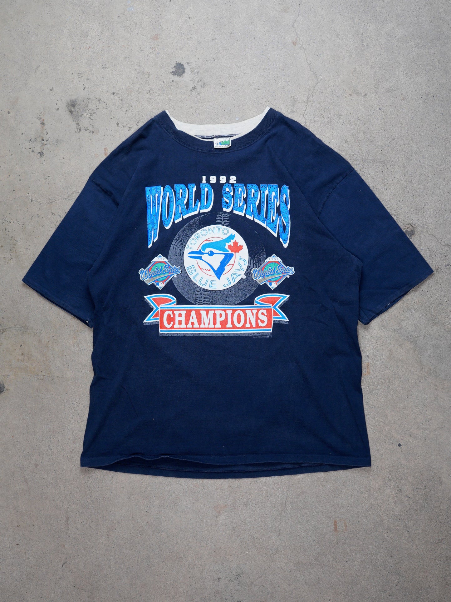 Waves Toronto Blue Jays 1992 World Series Champions Tee (M)