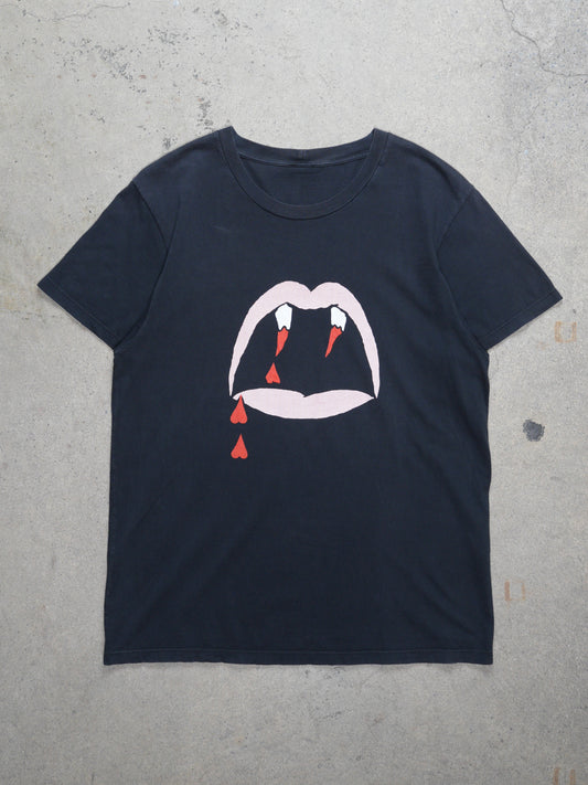 Yves Saint Laurent Vampire Fangs Graphic T-Shirt (M)