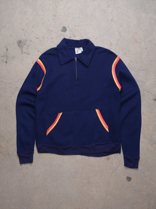 1980S - ACME HALF ZIP COLARED SWEATSHIRT