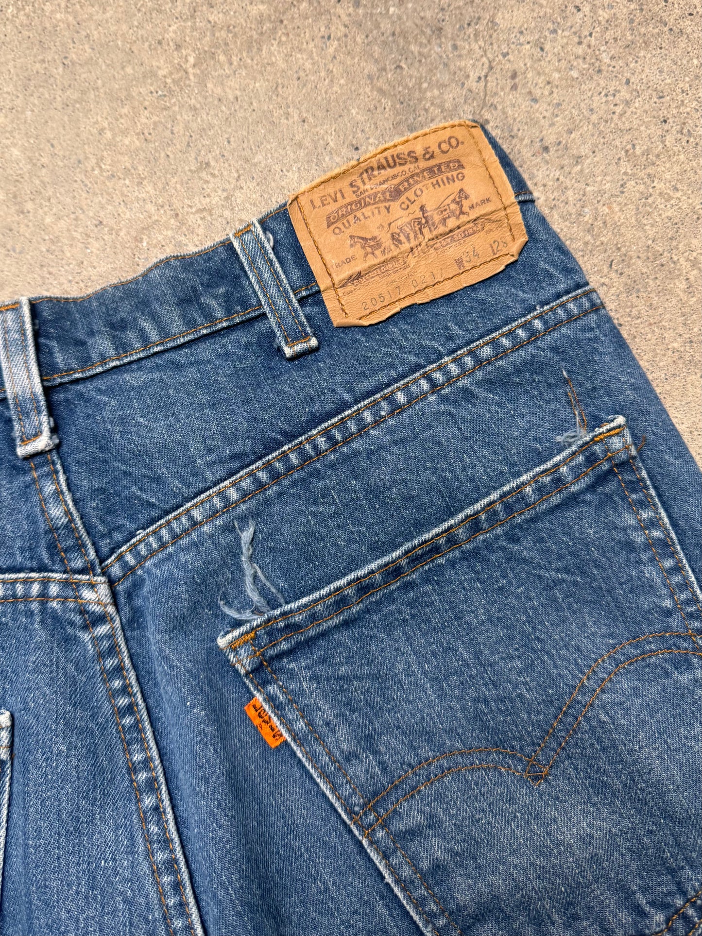 1970S - LEVIS 517 ORANGE TAB BOOTCUT DENIM JEANS