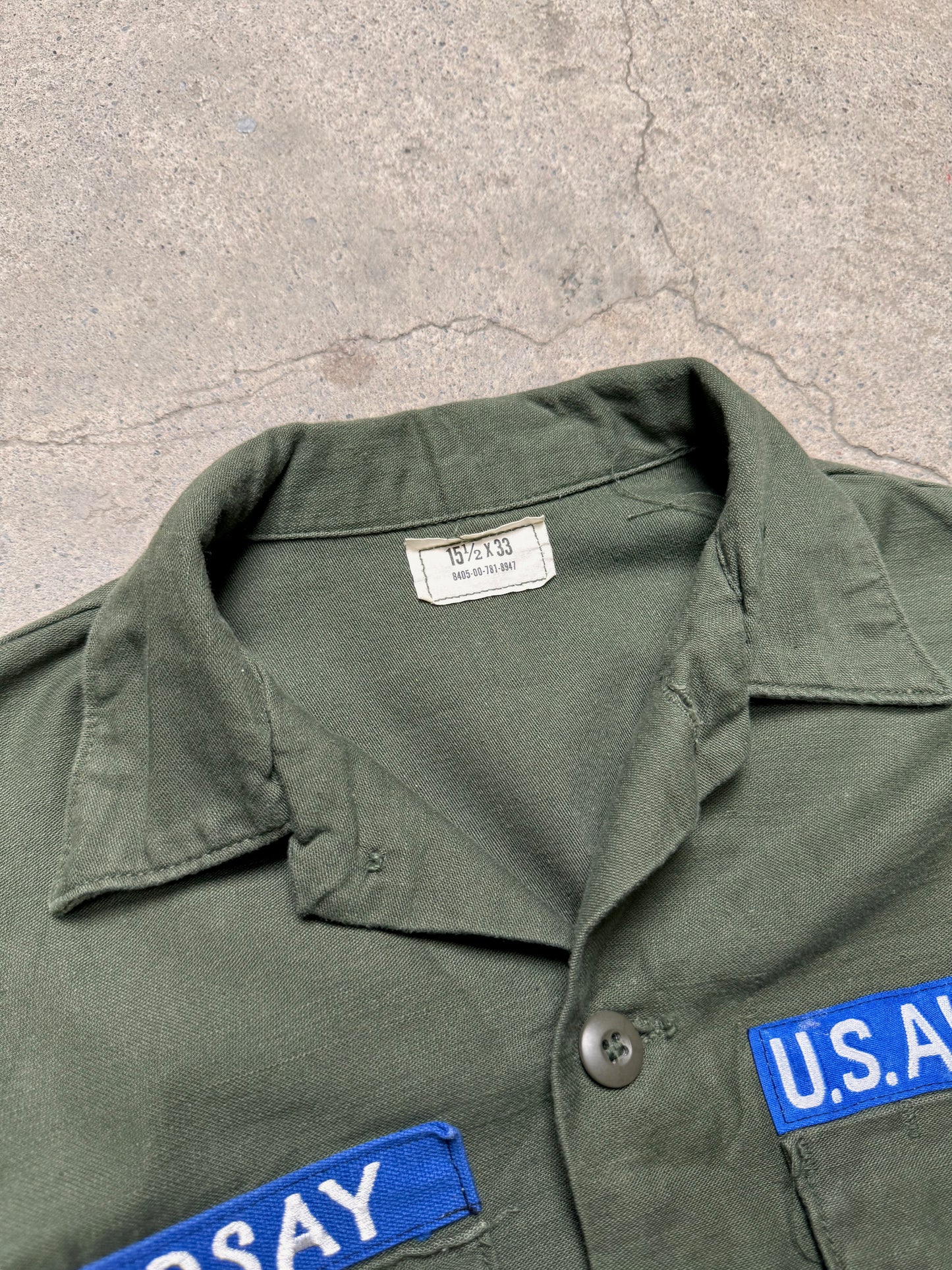 1970S - OG107 "AIRFORCE" UTILITY SHIRT