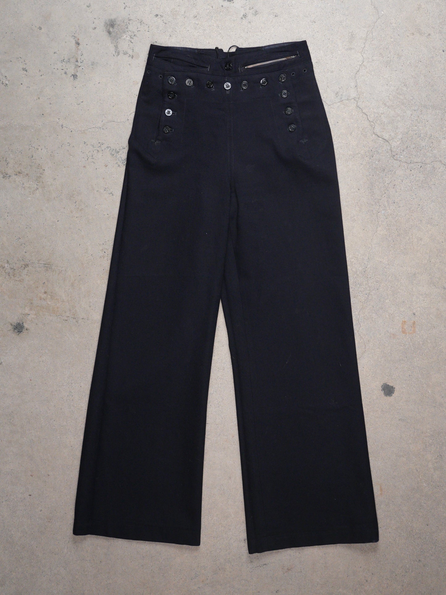 1950S - US NAVY "CRACKER JACK" WOOL BELL BOTTOMS