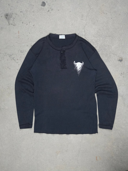 1980S/1990S - SOUTHWESTERN BUFFALO L/S HENELY T-SHIRT