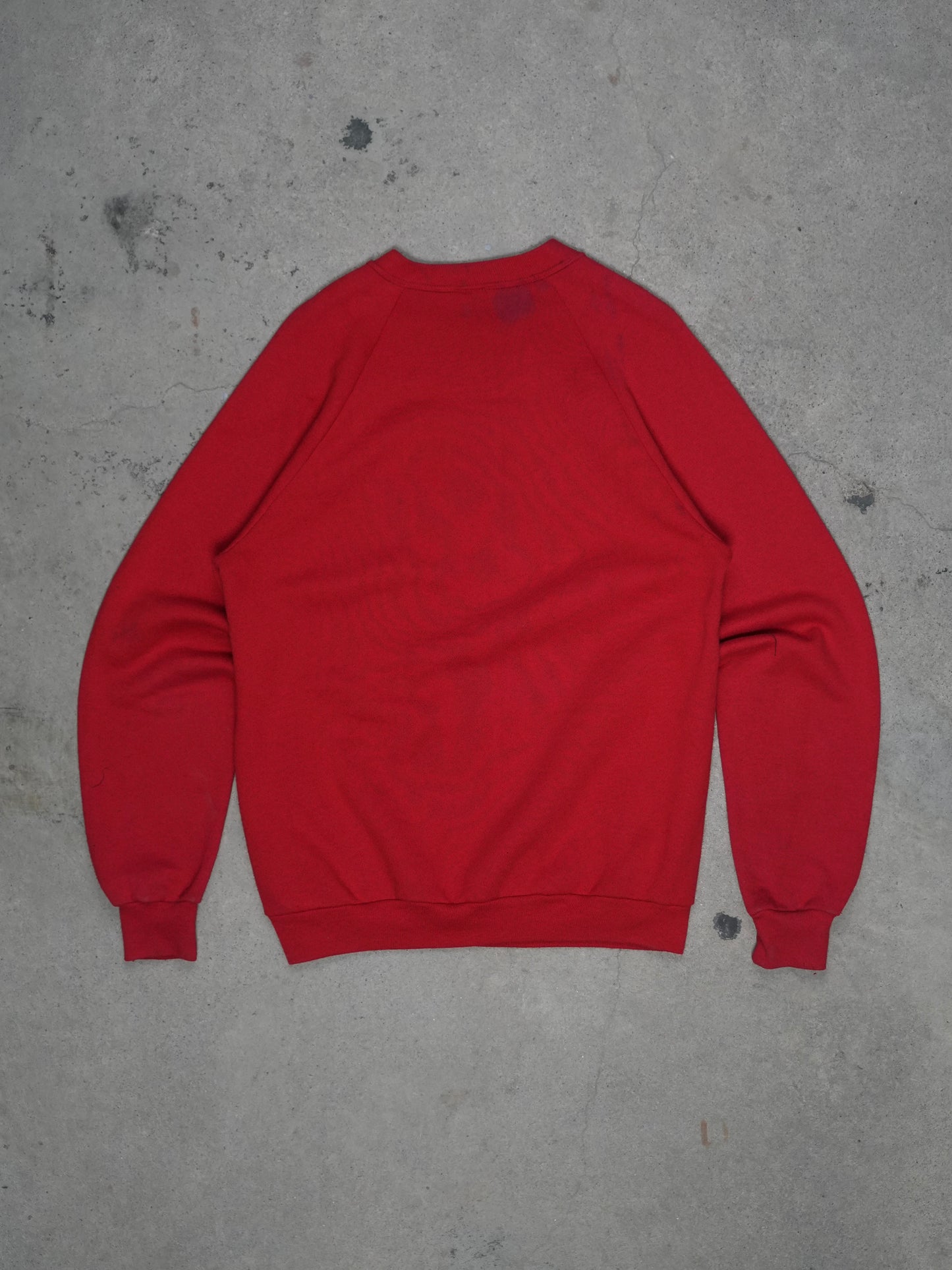 1980S - "HOOPTOWN USA" RAGLAN SLEEVE CREWNECK SWEATSHIRT