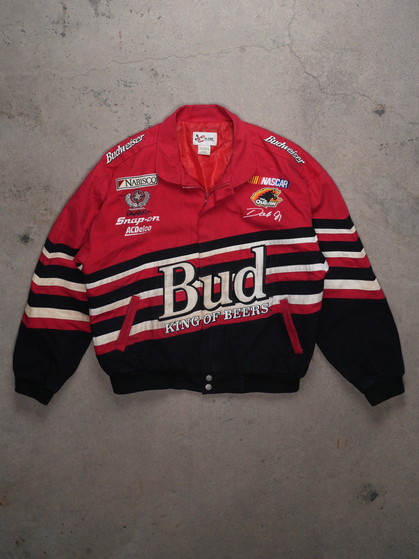 1990S/2000S - BUDWEISER "BUD KING OF BEERS" CHASE NASCAR JACKET