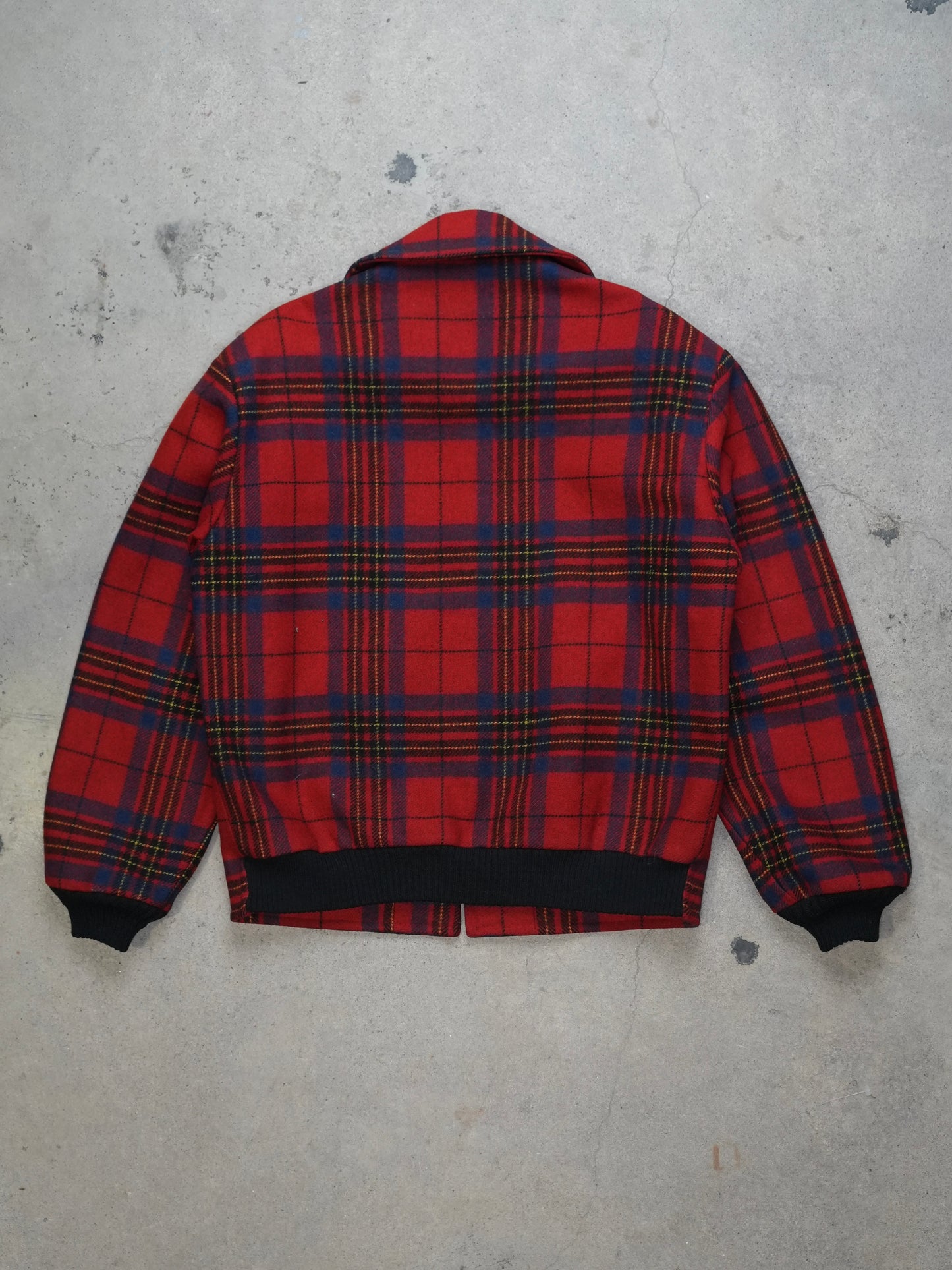 1990S - PENDELTON PLAID CROPPED WOOL JACKET