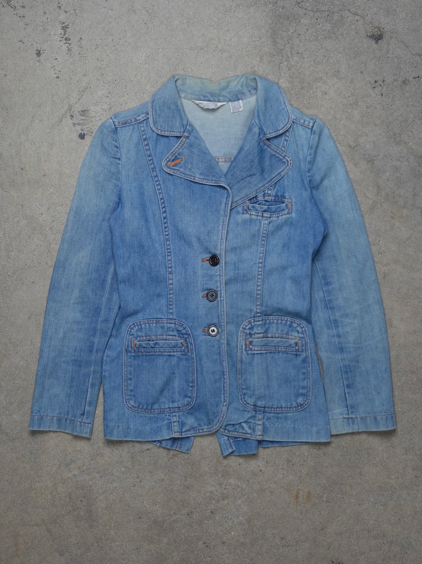 1970S - LADIES DENIM BLAZER