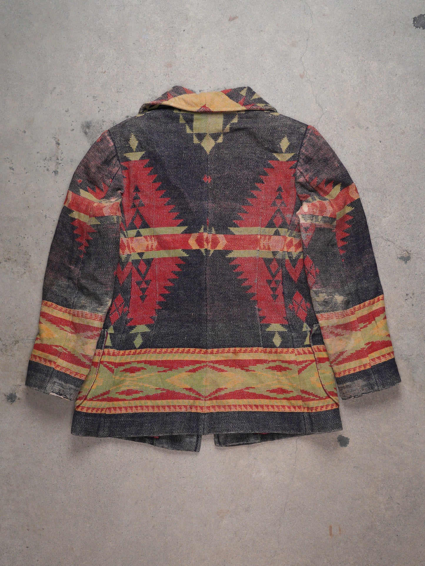 1960S - HANDMADE SOUTHWESTERN BLANKET JACKET