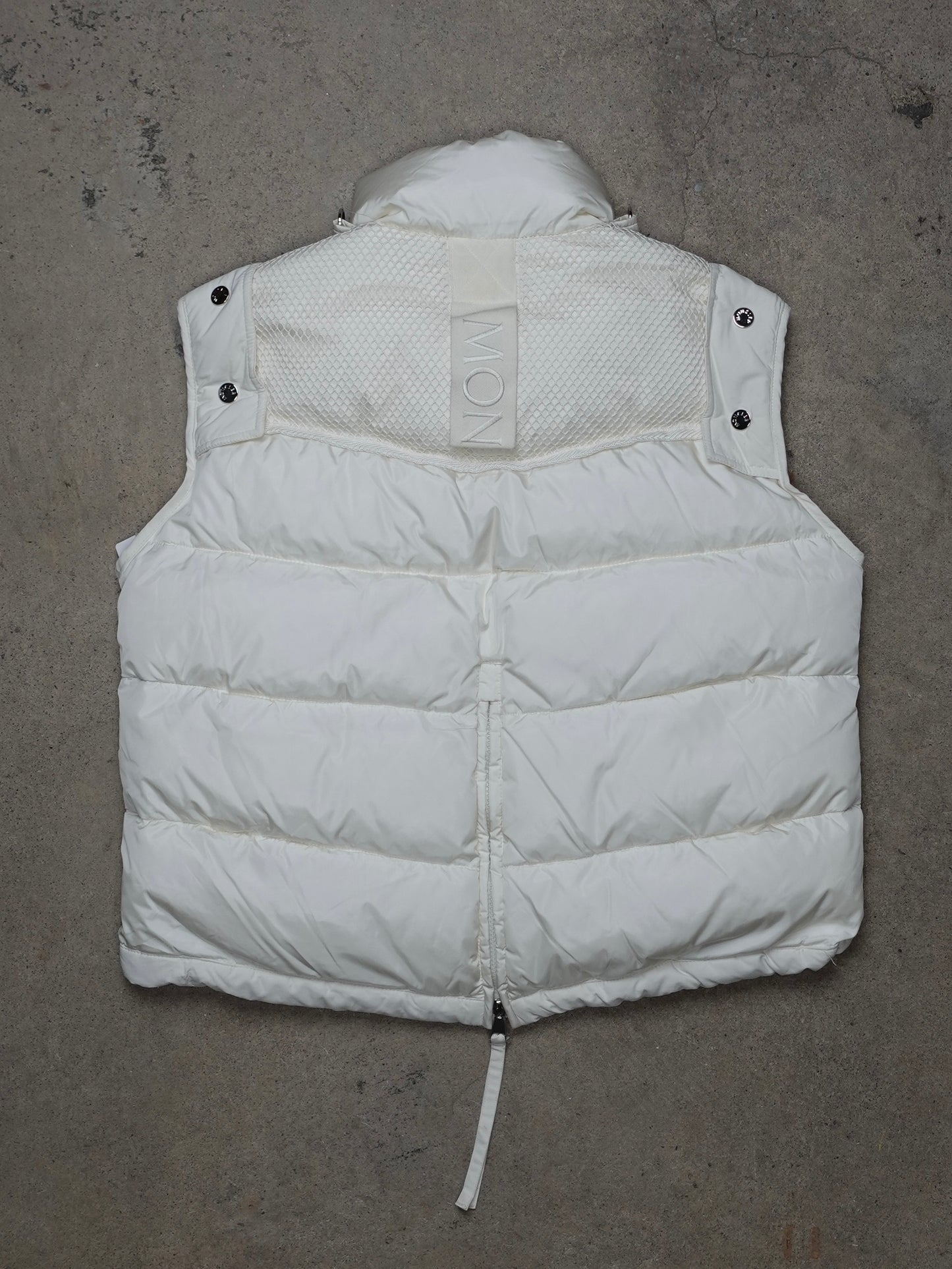 GENUINE MONCLER DOWN LINED QUILTED VEST