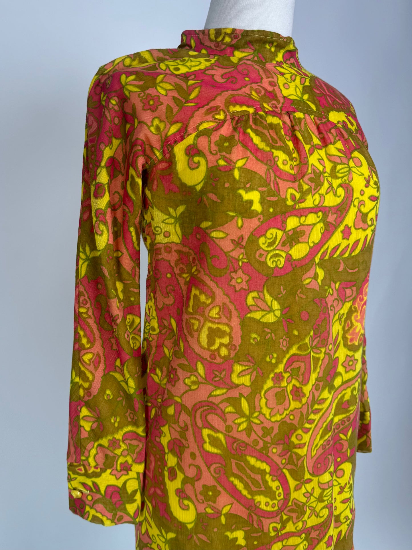 1960S - PAISLEY PARK PSYCHEDELIC PUCCI INSPIRED LONG SLEEVE SHIFT DRESS