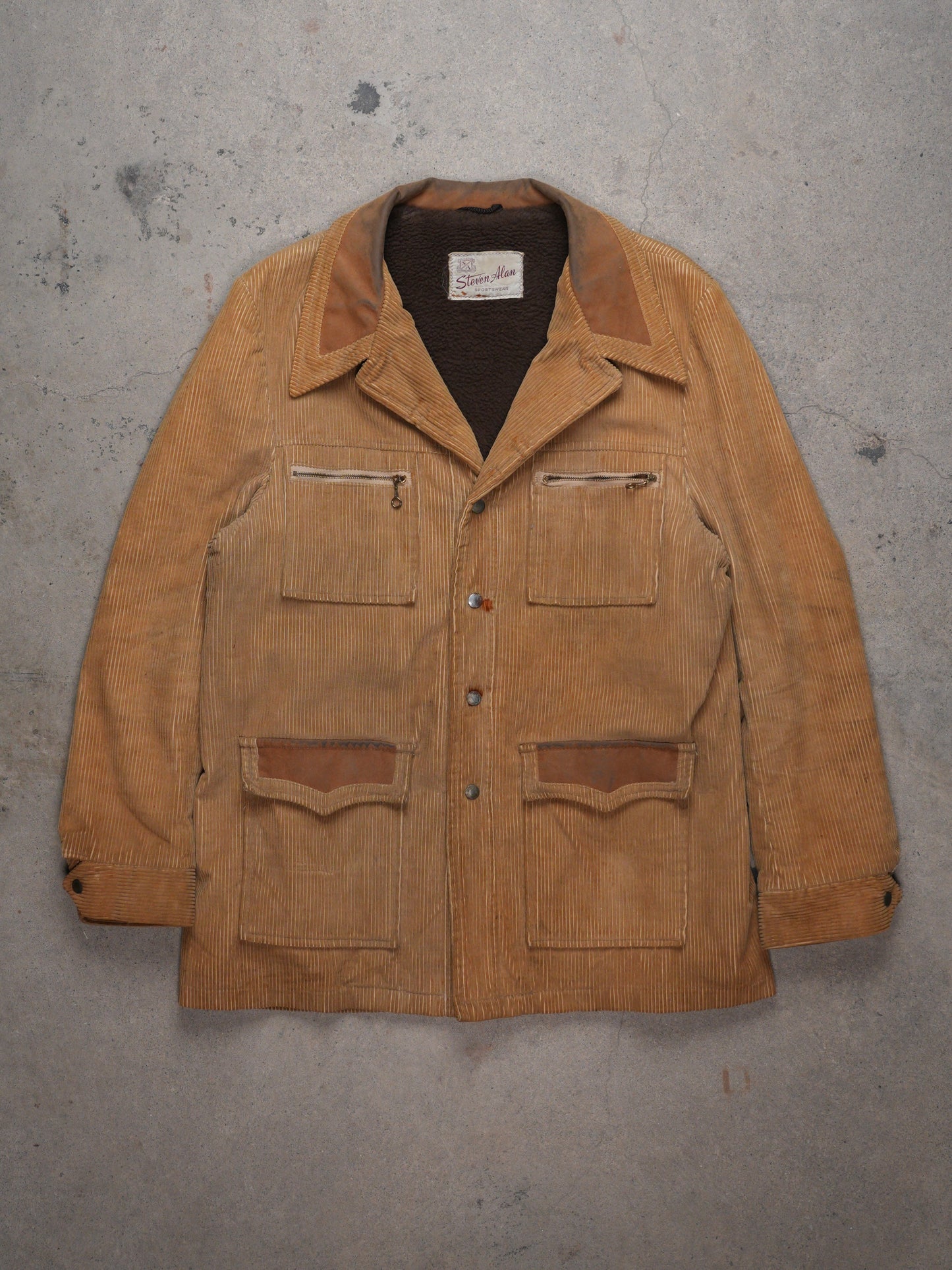 1960S - STEVEN ALAN SPORTSWEAR CORDUROY SPORTS COAT