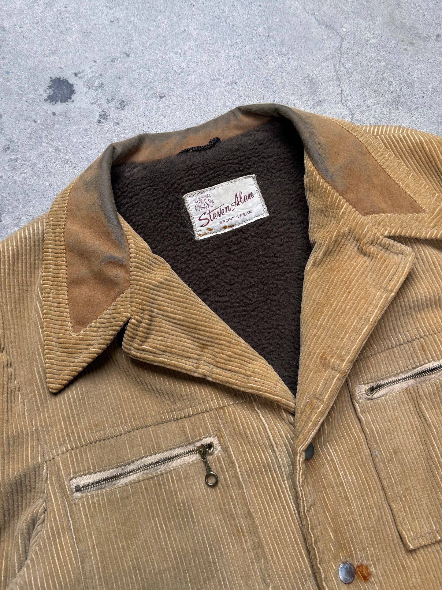 1960S - STEVEN ALAN SPORTSWEAR CORDUROY SPORTS COAT