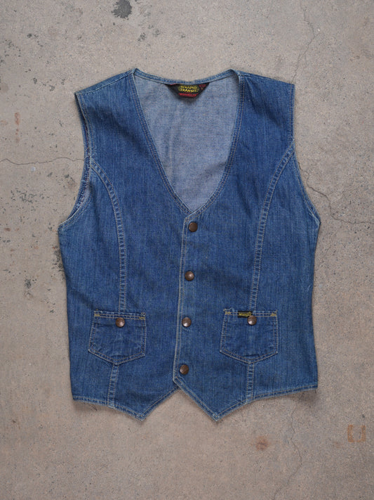 1970S/80S - WRANGLER "RAPID TRANSIT" DENIM VEST