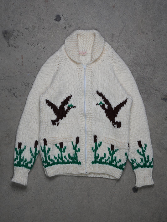 1950S - “FLYING DUCK”COWICHAN/CURLING SWEATER