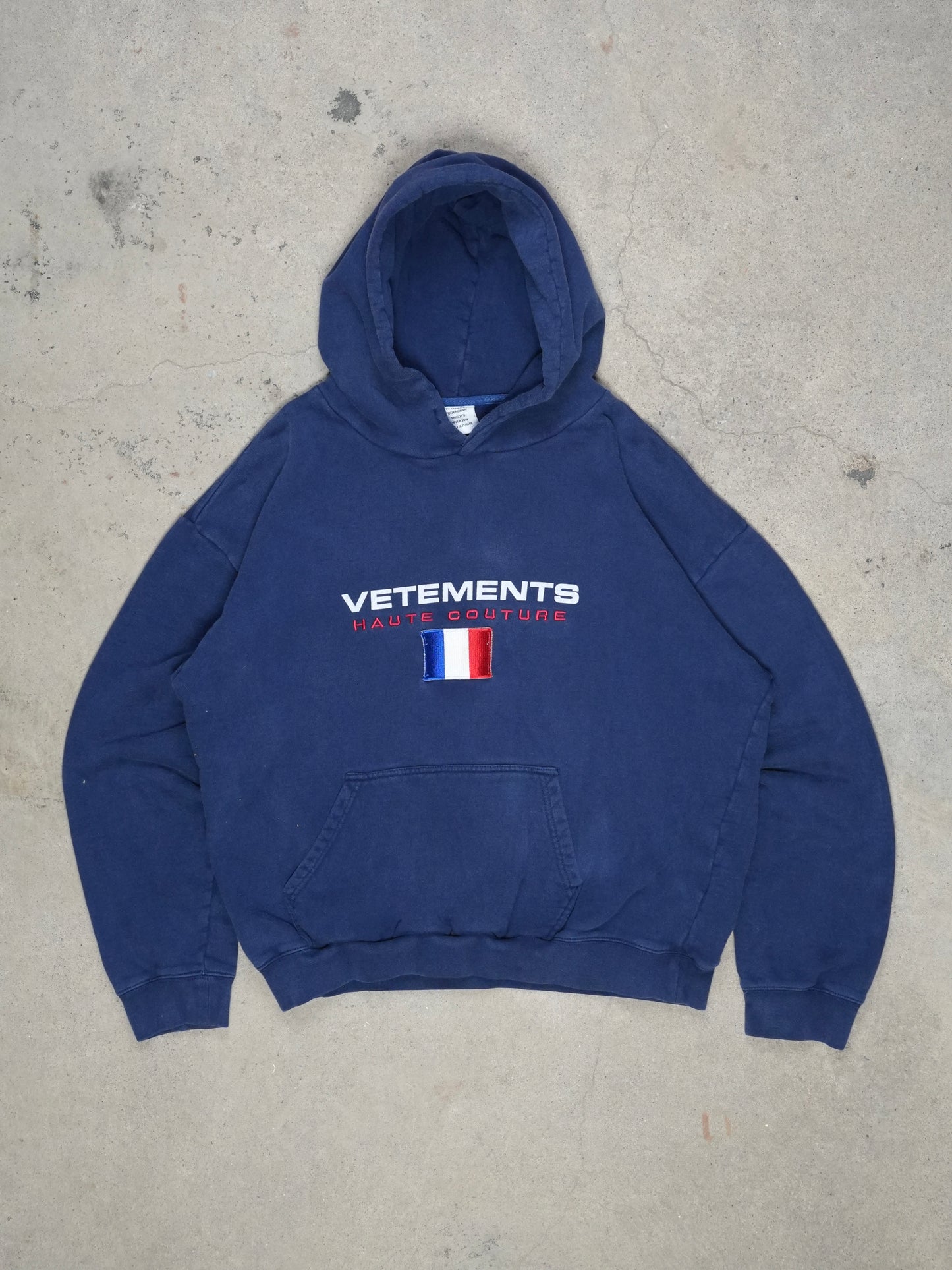 2018 - VETEMENTS "HAUTE COUTURE HOODED SWEATSHIRT