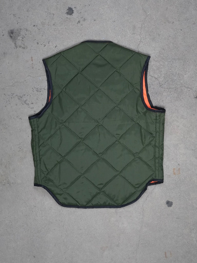 1980S - QUILTED REVERSIBLE HUNTING VEST