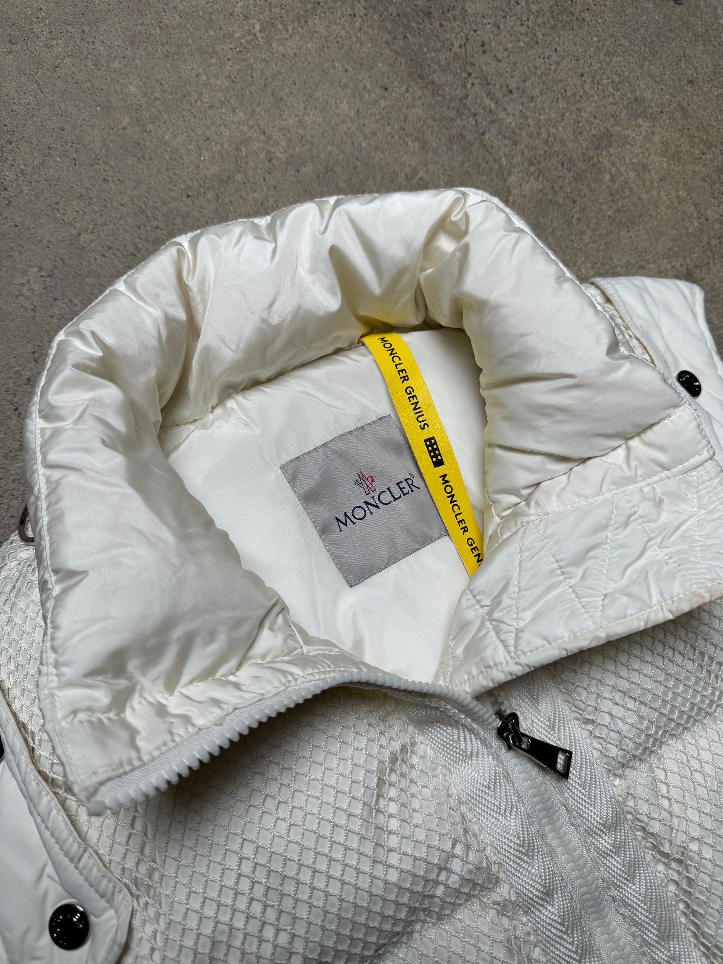 GENUINE MONCLER DOWN LINED QUILTED VEST